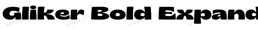 Gliker Bold Expanded字体转换
